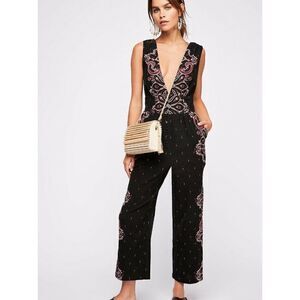 NEW FREE PEOPLE  SETTING SUN PRINTED JUMPSUIT